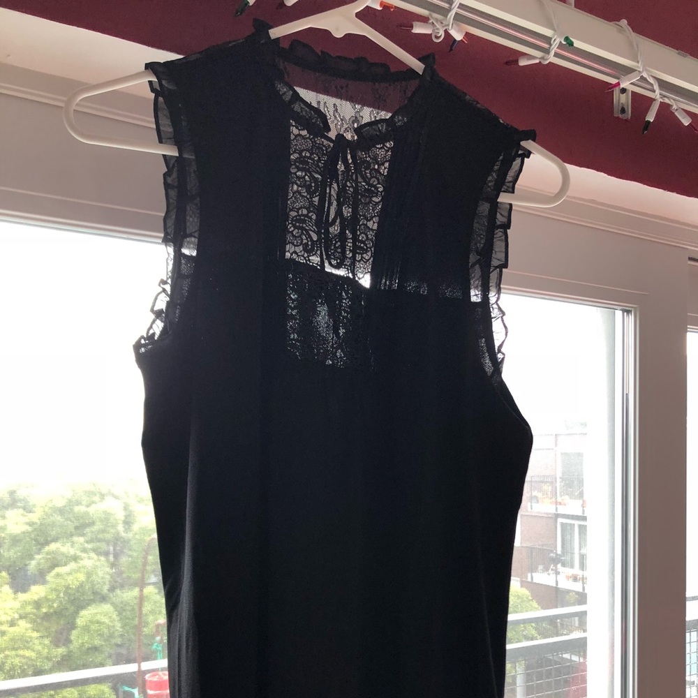 Black lace blouse